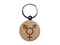 Male with Stroke and Female Sign Transgender Gender Symbol Engraved Wood Round Keychain Tag Charm